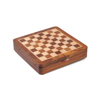 Coffret d'échecs en bois magnétique 27cm