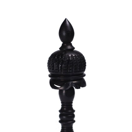 Pièces d'Echecs Temple Camel Bone Black/White (Os)