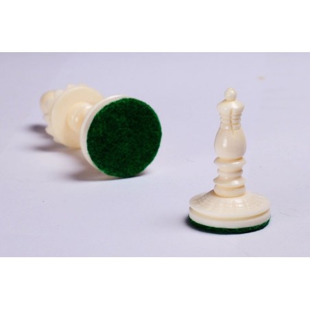 Pièces d'Echecs Temple Camel Bone Black/White (Os)