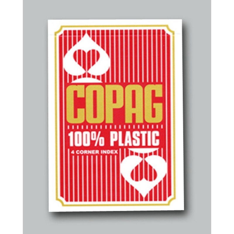 Cartes Copag 4 index Jumbo - Rouge