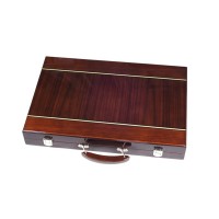 Backgammon en bois verni