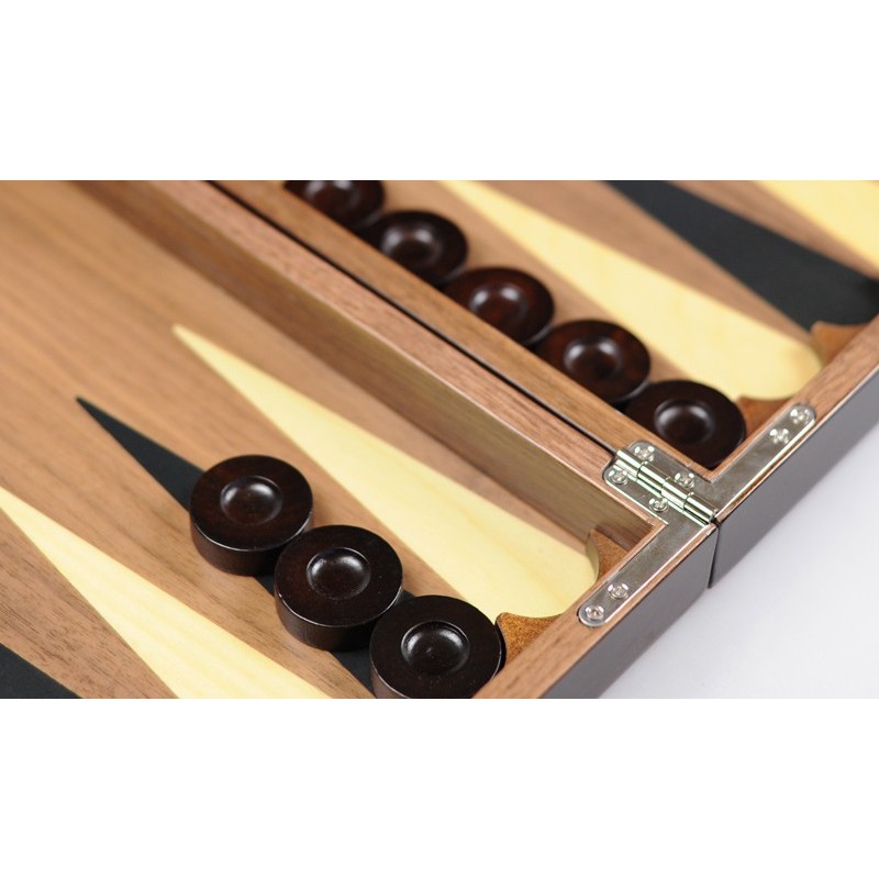 Superbe Jeu De Backgammon Artisanal Helena Wood Art - Bois Fait Main - Plateau Unique