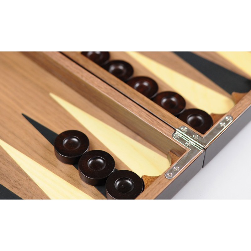 Backgammon Bois Jeu Familial,Holzschachfiguren,11 Zoll Fermeture Magn/étique Pevfeciy Backgammon Beau Bois