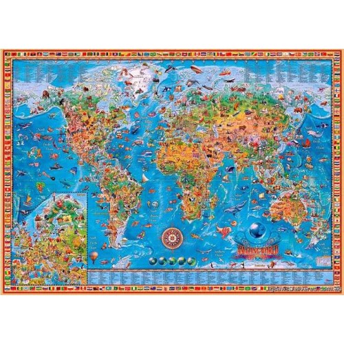 Puzzle 2000 pièces - Monde...