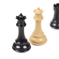 Pièces d'Echecs Torino Ebène - Taille 5
