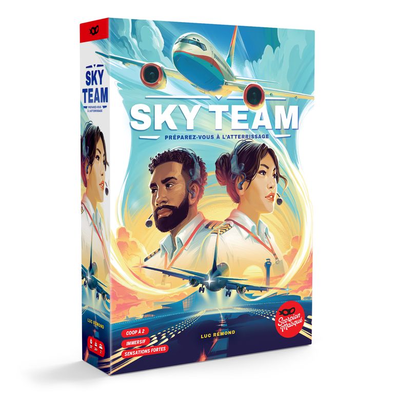 Sky Team Jeu de Société Coopératif Aviation 2 Joueurs Boutique Variantes Paris
